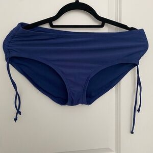Blue High waisted Bikini bottoms